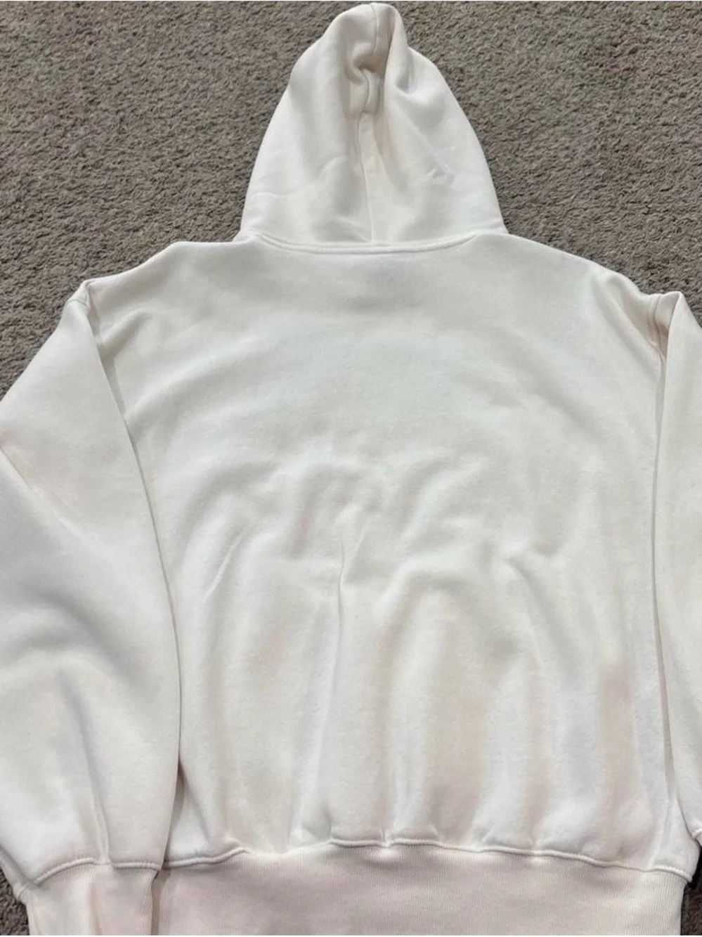 The North Face Off-White Hooded Pullover Sweatshirt. Size L.